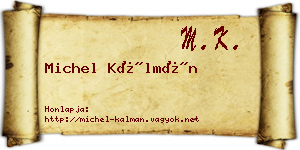 Michel Kálmán névjegykártya