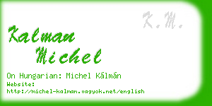 kalman michel business card