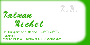 kalman michel business card